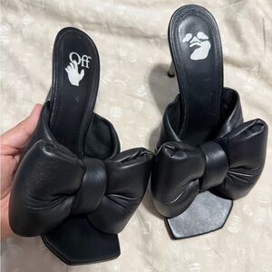 Off-White Black Bow Heels size 38